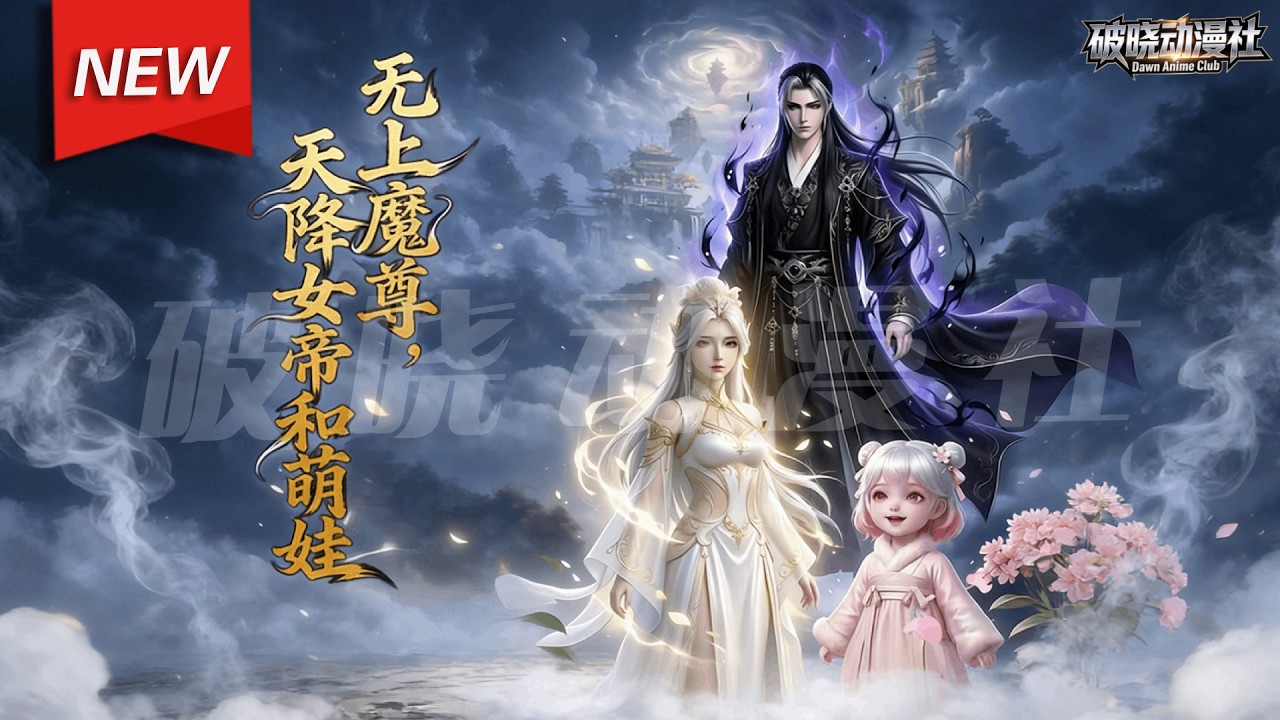 MULTISUB📢新番上线《无上魔尊，天降女帝和萌娃》第1~60集丨魔尊宁夜辰十年前意外与仙子洛如樱一夜之缘，十年后女儿洛红夜找上门，宁夜辰化身合格奶爸，守护母女！#漫剧 #破晓动漫社