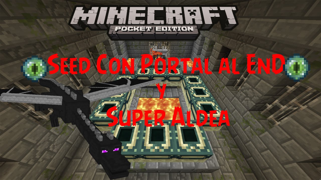 Seed Con Portal Al End y Super Aldea Para Minecraft PE 0 