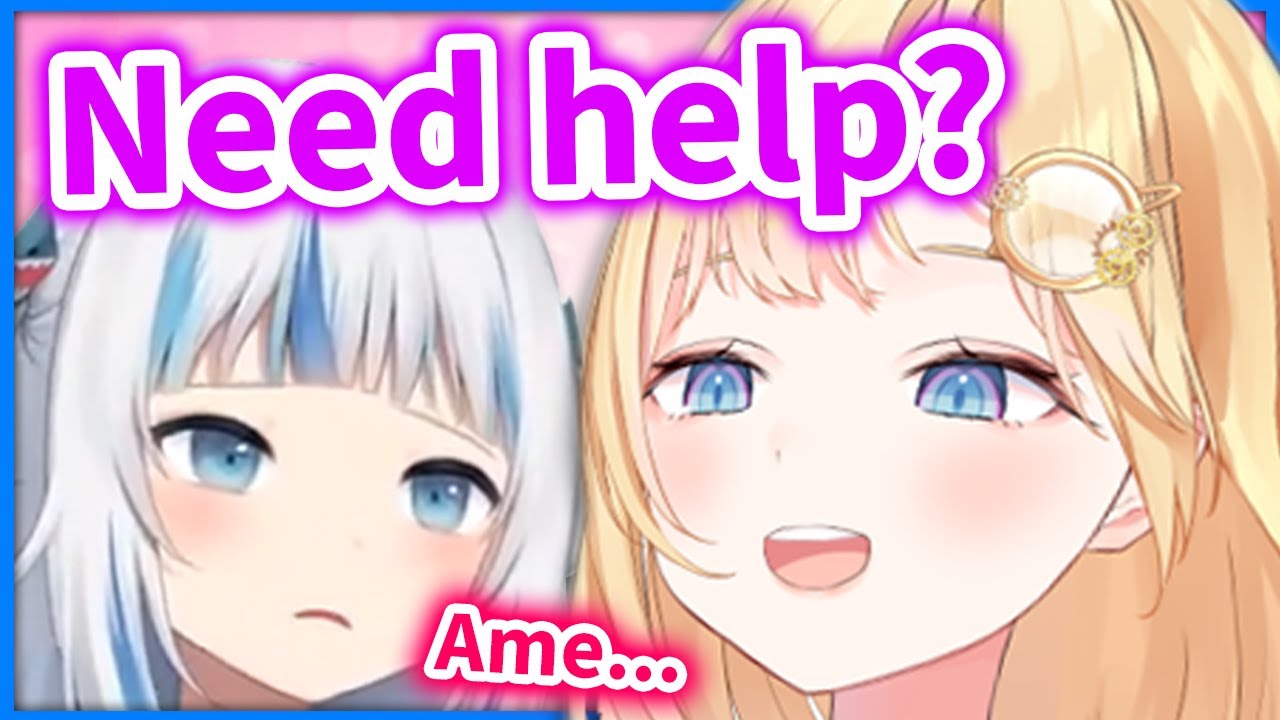 Gura Usually goes to Ame for Tech Support, but She believes in her 【Amelia Watson / HololiveEN】