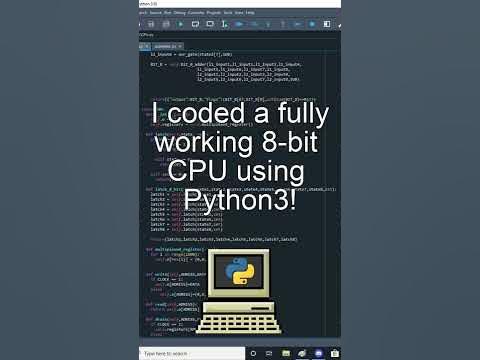 I coded a fully working 8-bit CPU using python3! #shorts - YouTube