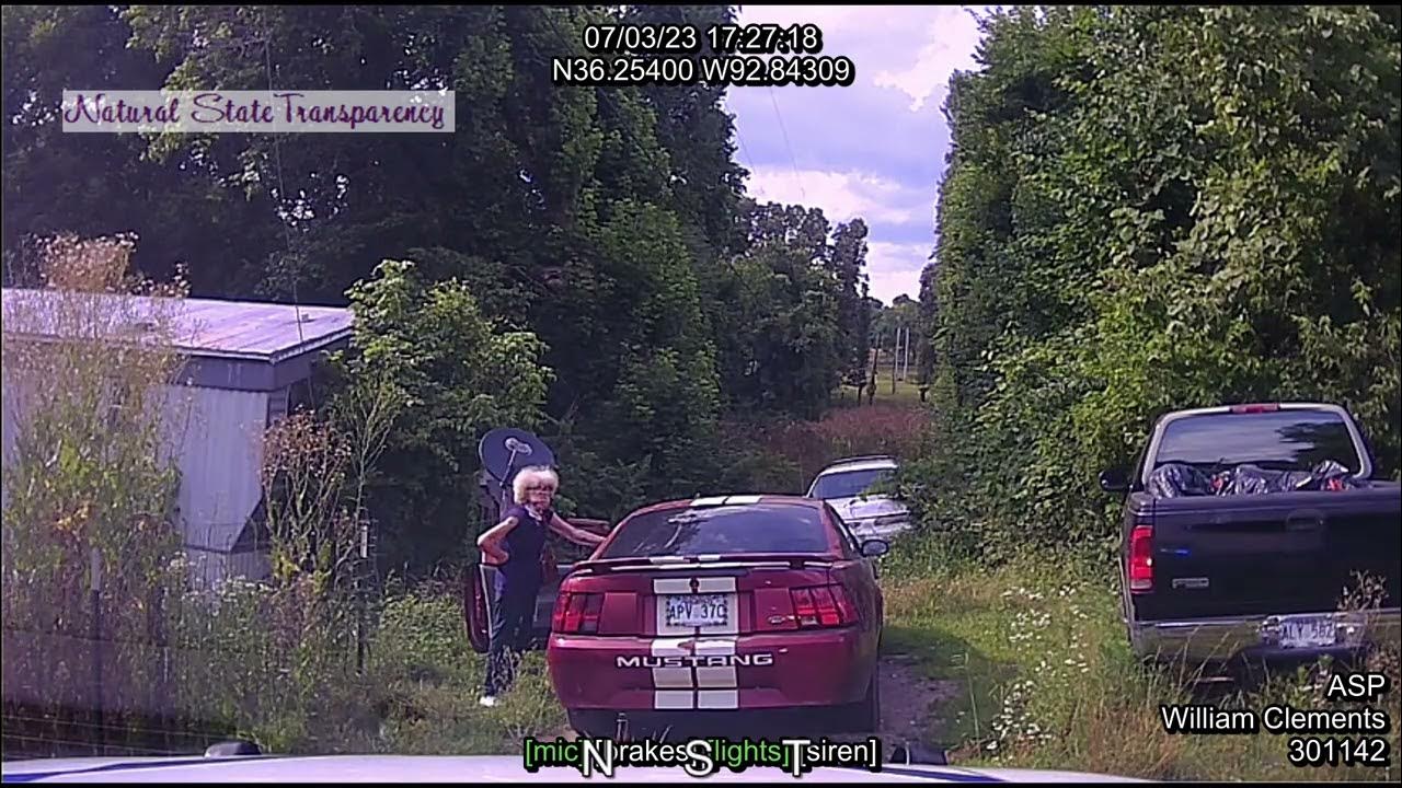 Traffic Stop US62 Pyatt Marion County Arkansas State Police Troop I