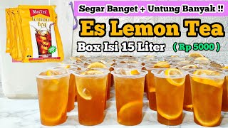 INI SEGAR BANGET DAN UNTUNG BANYAK !! IDE JUALAN ES LEMON TEA PAKE BOX ISI 15 LITER