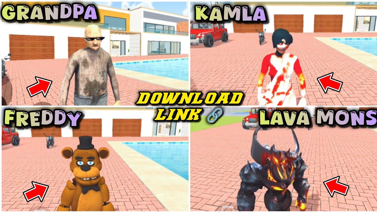 Top 4 Characters File Link 🤩 Indian Theft Auto Simulator New Character | New Update
