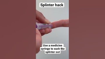 Thumbnail of How to remove a splinter #shorts #splinter #splinterhack