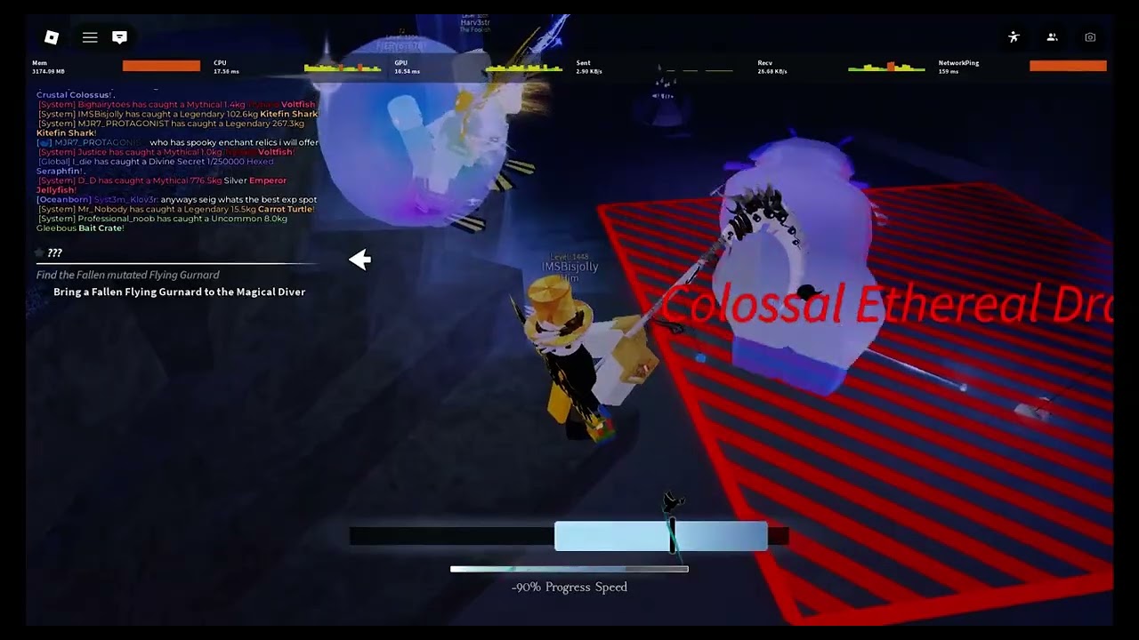 catching 2 ethereal dragons and a ancient collosol dragon 