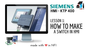 Siemens KTP 400 - How to make a switch on HMI screen?