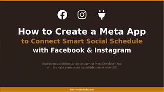 How to Create a Meta App to Connect Smart Social Schedule with Facebook and Instagram screenshot 1
