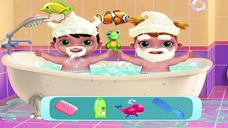 Prendere cura del bambino gemella #2 Giochi all'aperto, tempo del bagno screenshot 4