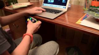 Nurym Kudaibergen Rubik's Cube solve 5.98 single