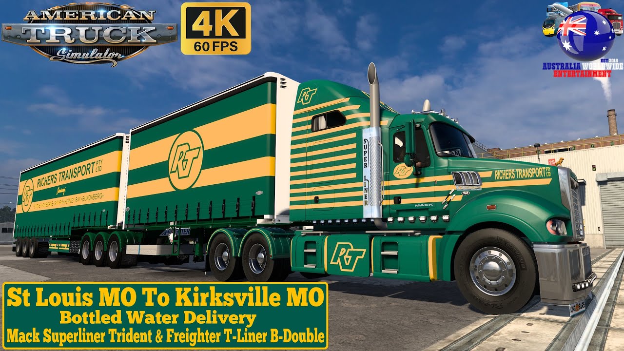 ATS 1.54 | St Louis MO To Kirksville MO | Mack Superliner Trident