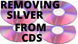 SILVER RECOVERY / removing silver from cds with bleach