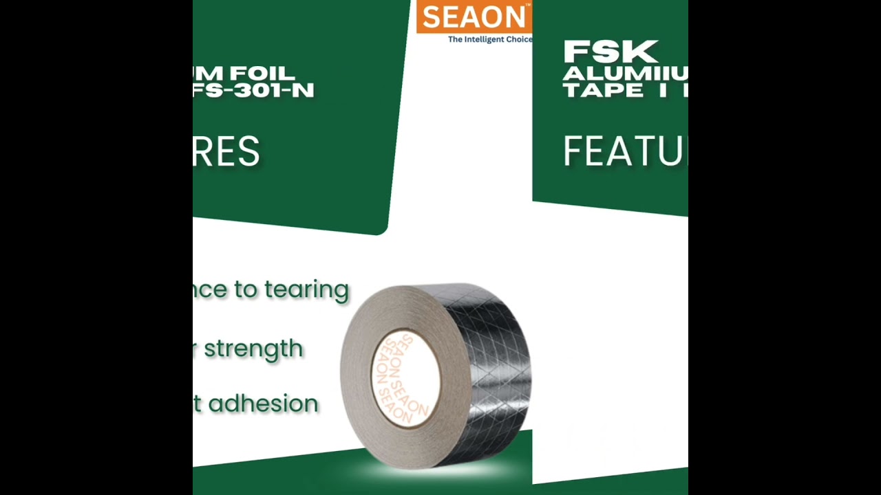 Unleash the power of FSK Aluminium Foil TapeFS-301-N for superior insulation and HVAC system sealing