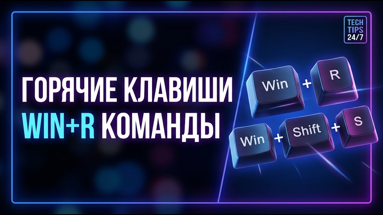 Tech Tips 24/7 | Горячие Клавиши Windows + Win+R Команды