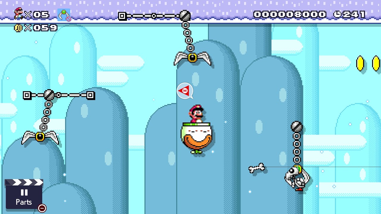 Super Mario Maker 2 - Story Mode - -Swinging Claw Escape - YouTube