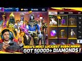 India's Luckiest Subscriber Got 50,000 Diamonds From Me || OMG😱😱😱REACTION || At Garena Free Fire