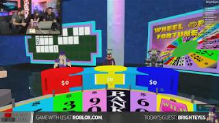 Roblox Cursing On Live Stream Wheel Of Fortune Reupload