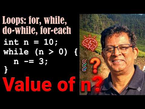 Java OCP 21 (1Z0-830) | Controlling Flow | Loops — for, while, do-while, for-each