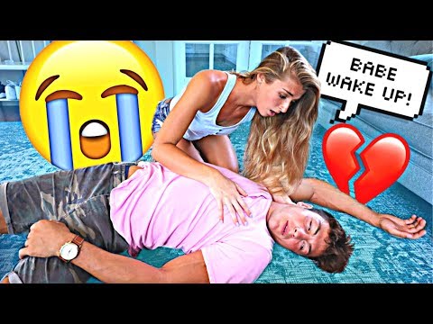 pass-out-prank-on-girlfriend-*cute-reaction*