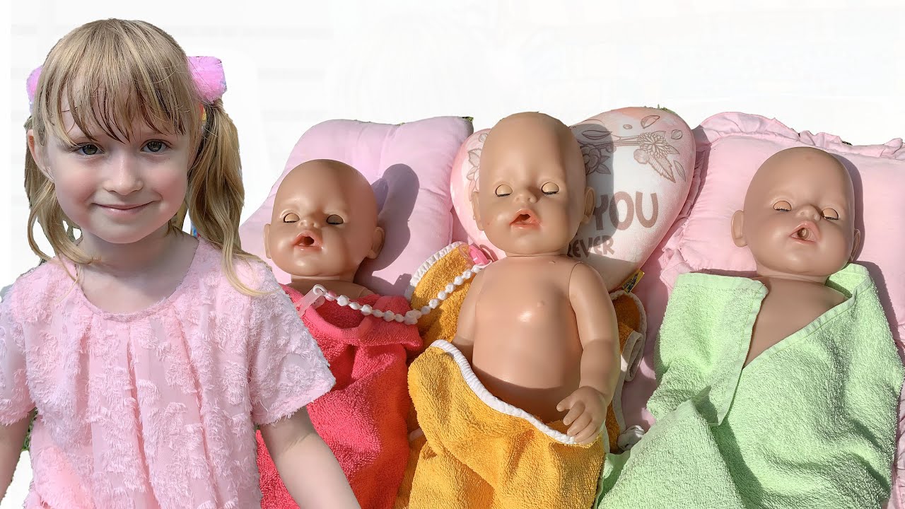 Diana pretend play with baby dolls and puts to bed/ Video for kids by Funny Di Show YouTube