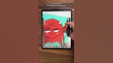 Procreate Tips #24: Complementary Color Mode!  #shorts