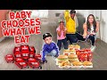 Baby Chooses What I Eat For 24 Hours *Toddler Fun* Family vlogs