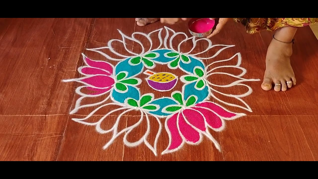 5*3 dots ugadi special rangoli | festival designs | ugadi muggulu |festival muggulu|#villagemuggulu 