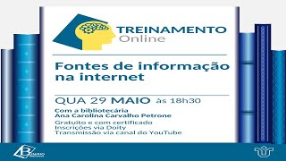 Fontes de informação na internet