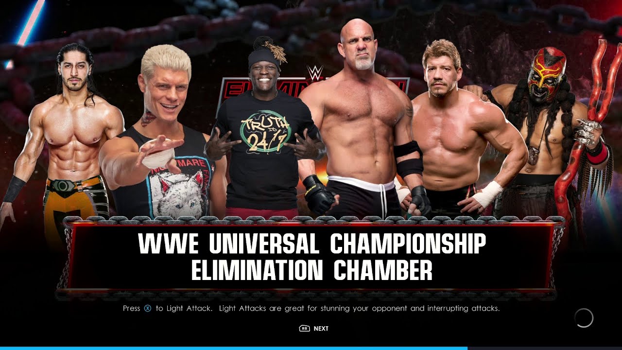 WWE 2K22 Elimination Chamber Match Gameplay YouTube
