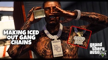 Making Fully Iced Out Gang Chains In GTA 5 RP (FiveM) | Blender 3D Modeling