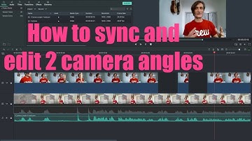 How to edit 2 camera angles and sync video \ in Filmora 9, 10, x, 11,12, 13,14