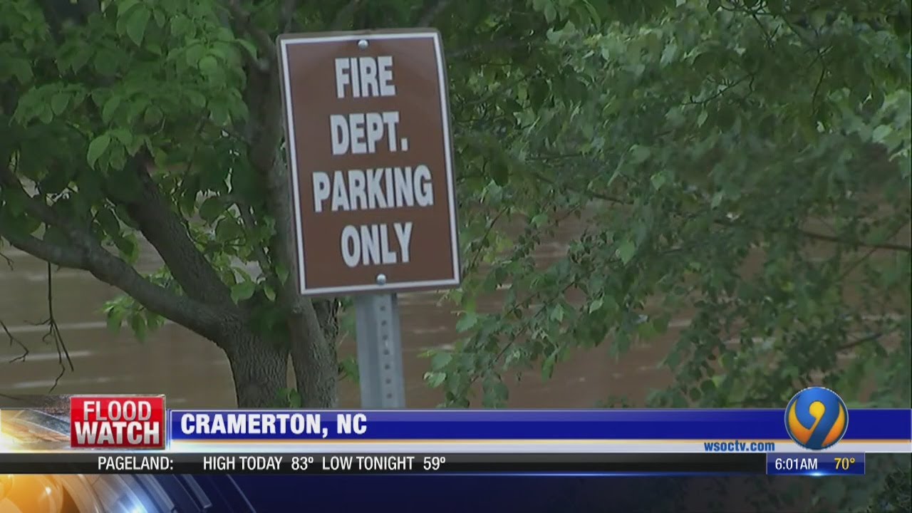 Swollen South Fork River has Cramerton residents on edge