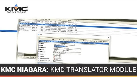 KMC Niagara: KMD Translator Module