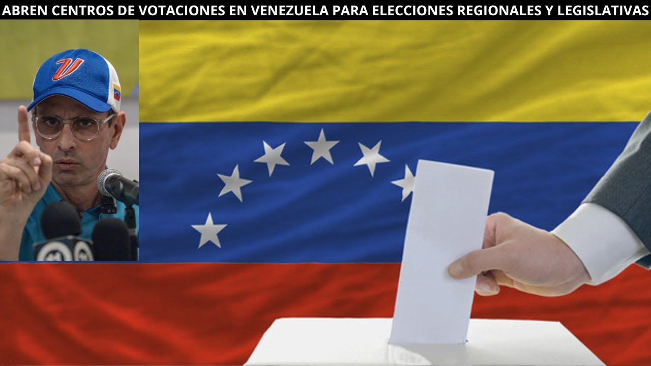 Abren Centros de Votaciones en Venezuela para Elecciones Regionales y ...