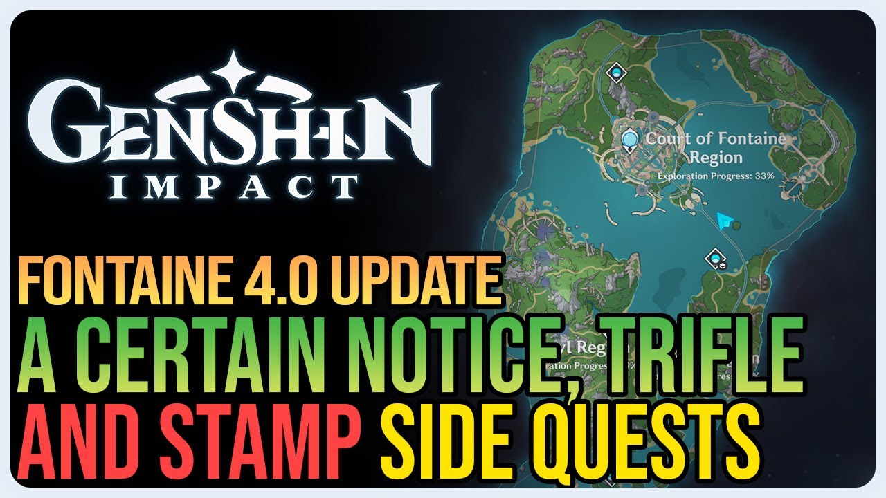 A Certain Notice, Trifle & Stamp Quests Genshin Impact YouTube