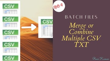 How to Merge or Combine thousand of csv or txt file in single file within seconds