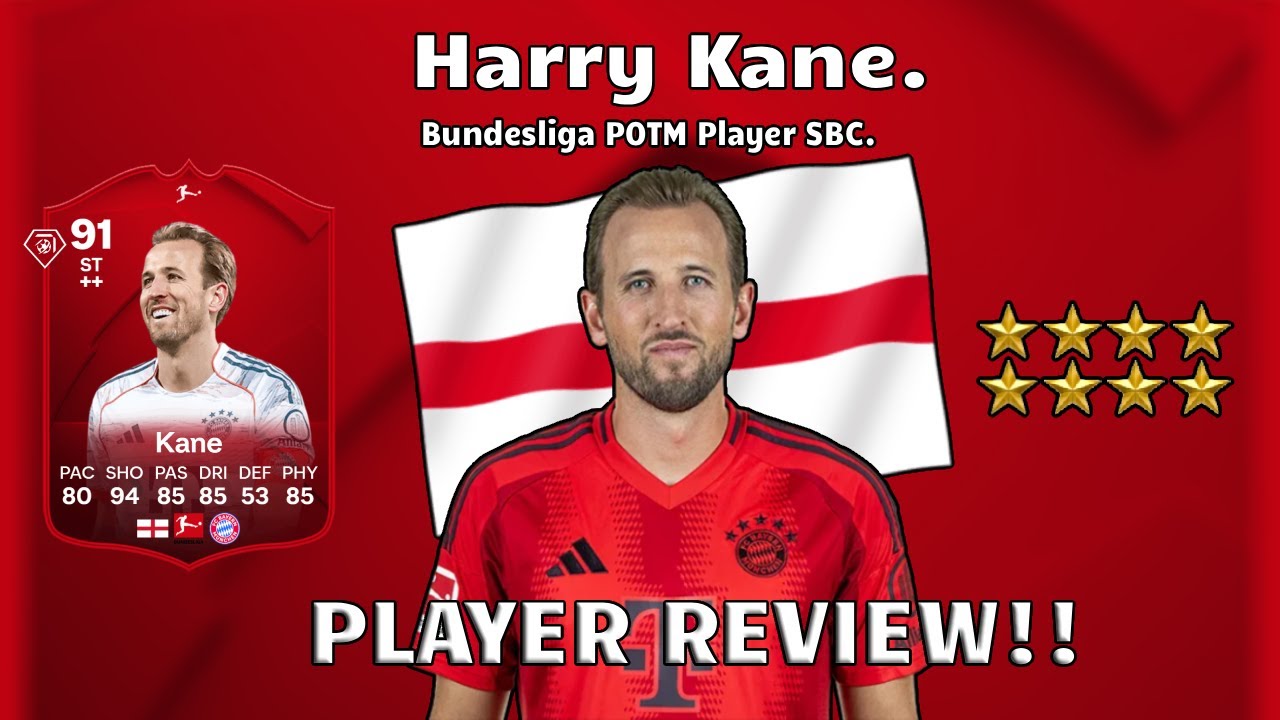 ⚽⭐ Обзор игрока Гарри Кейна с рейтингом 91! SBC «Игрок месяца» Бундеслиги!⚽🔥. FC 26 Ultimate Team.