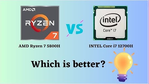 The ULTIMATE Comparison: AMD Ryzen 7 5800H vs INTEL Core i7 12700H