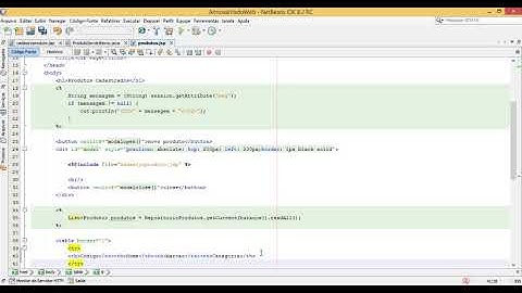 Web 2: aula 12, apresentando produtos em jsp
