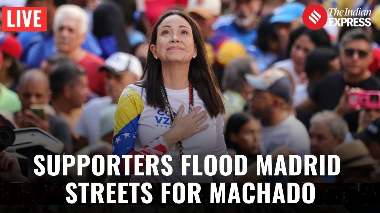 LIVE: Madrid Protesters Rally Worldwide Support for Venezuela’s Maria Corina Machado