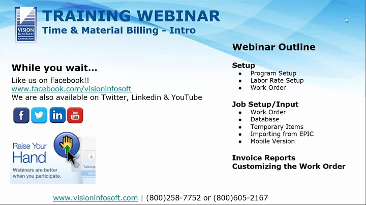 Training Webinar: Introduction to Time & Material Billing Manager