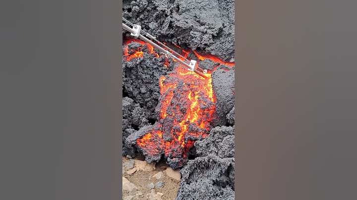 LAVA SCIENCE: The Penetration Test, Iceland Eruption, 2023 #lava #viral #iceland #volcano