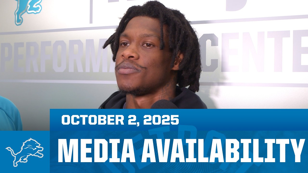 Jameson Williams and Amon-Ra St. Brown meet with the media | October 2, 2025