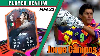 WORST KEEPER IN FIFA? 87 FUT HERO JORGE CAMPOS PLAYER REVIEW - FIFA 22