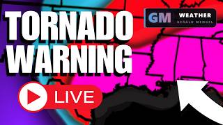 π΄ LIVE - Laurel Mississippi TORNADO WARNING Coverage + Live Storm Chasers | GMWeather
