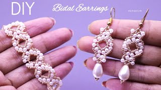 Bridal Pearl & Seed Bead Earrings: Make Your Wedding Day Shine