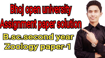 bhoj university B.Sc. second year zoology assignment paper patromyzone lamarckism mimicry ecolution
