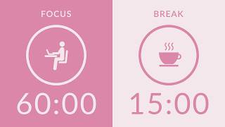 60/15 Pomodoro Timer | No Music 🔔 Bell Only | 5-Hour Study With Me for Deep Focus 🍅