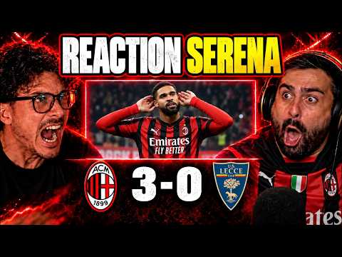 REACTION SERENA | MILAN - LECCE: 3-0 feat STEVE