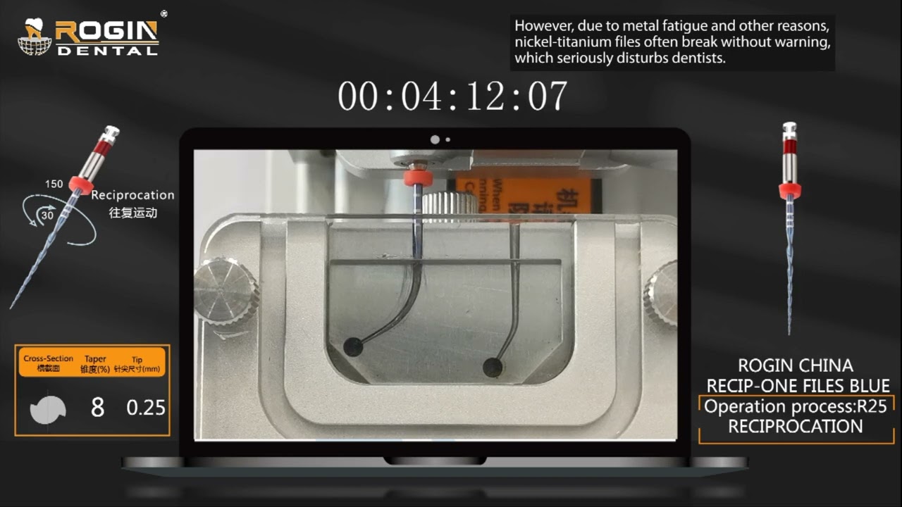 ROGIN DENTAL----Recip-one blue files Resistant test