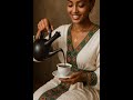 Ethiopian Girl Pouring Coffee ☕🇪🇹 | ኑ ቡና ጠጡ #YeneAI